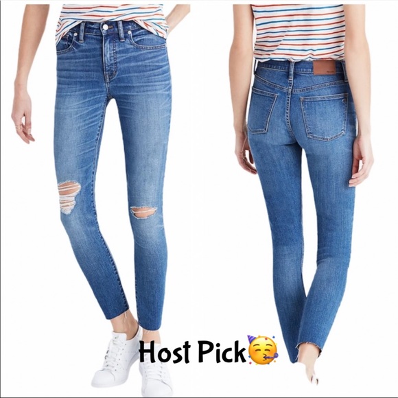 Madewell Denim - Madewell high rise skinny crop jeans